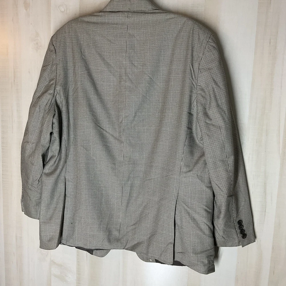 Lauren Ralph Lauren‎ tweed blazer tan black 2 button size 48R
